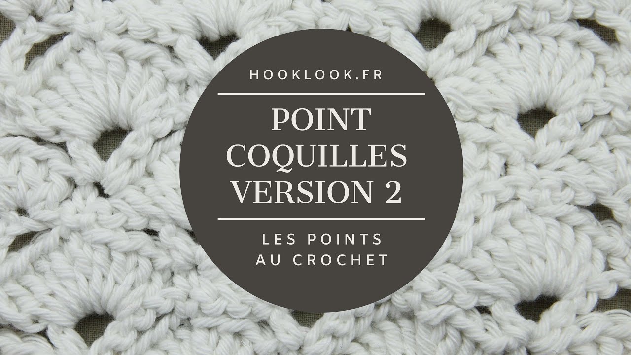 point coquilles 2 au crochet