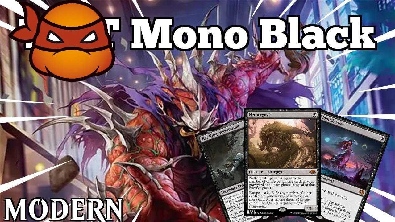 MoonShredder Aggro is OUT OF CONTROL | TMT Mono Black | Modern | MTG Arena