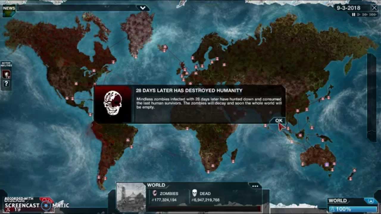 Plague Inc. Evolved Necroa virus mega brutal four stars