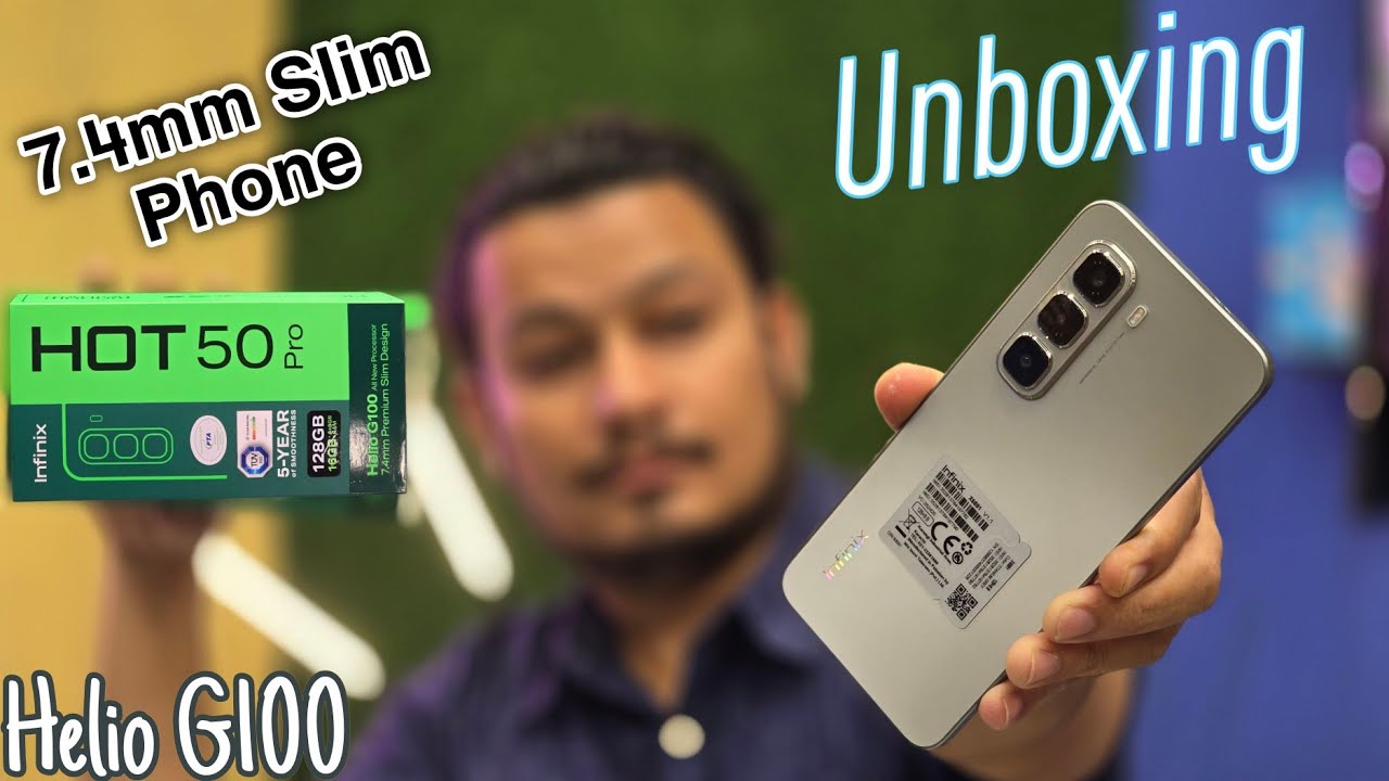 infinix Hot 50 Pro Unboxing & Quick Review in Pakistan Helio G100