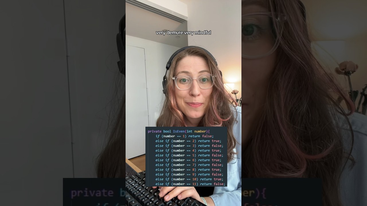 Demure programmer 😌🥰 