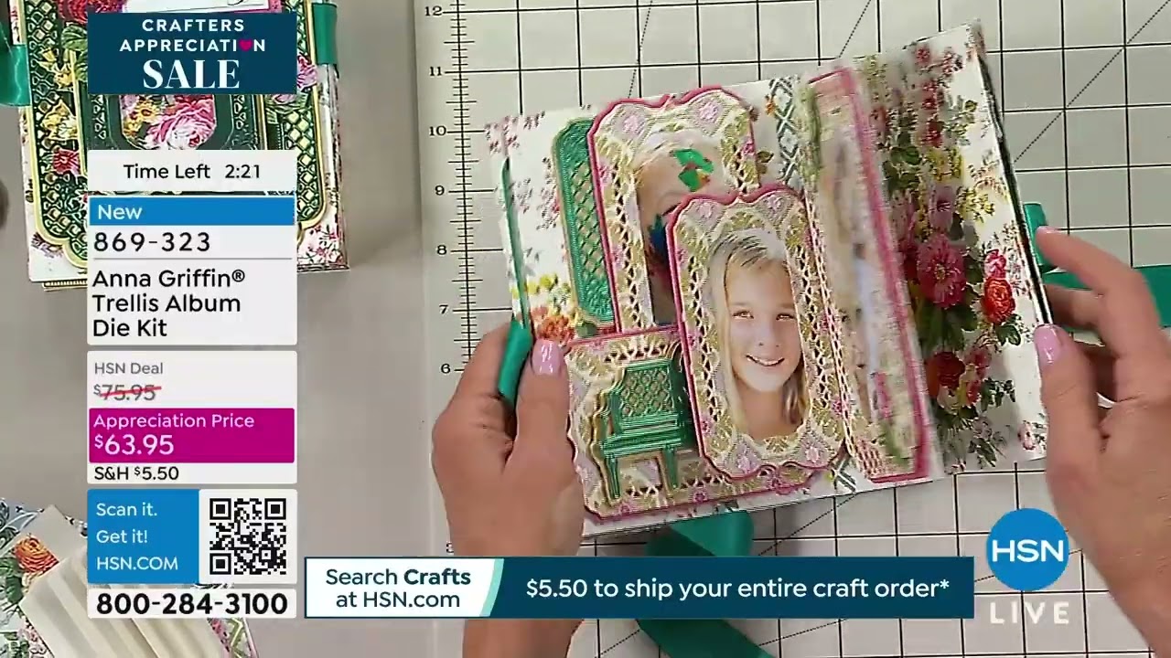Anna Griffin Trellis Album Die Kit