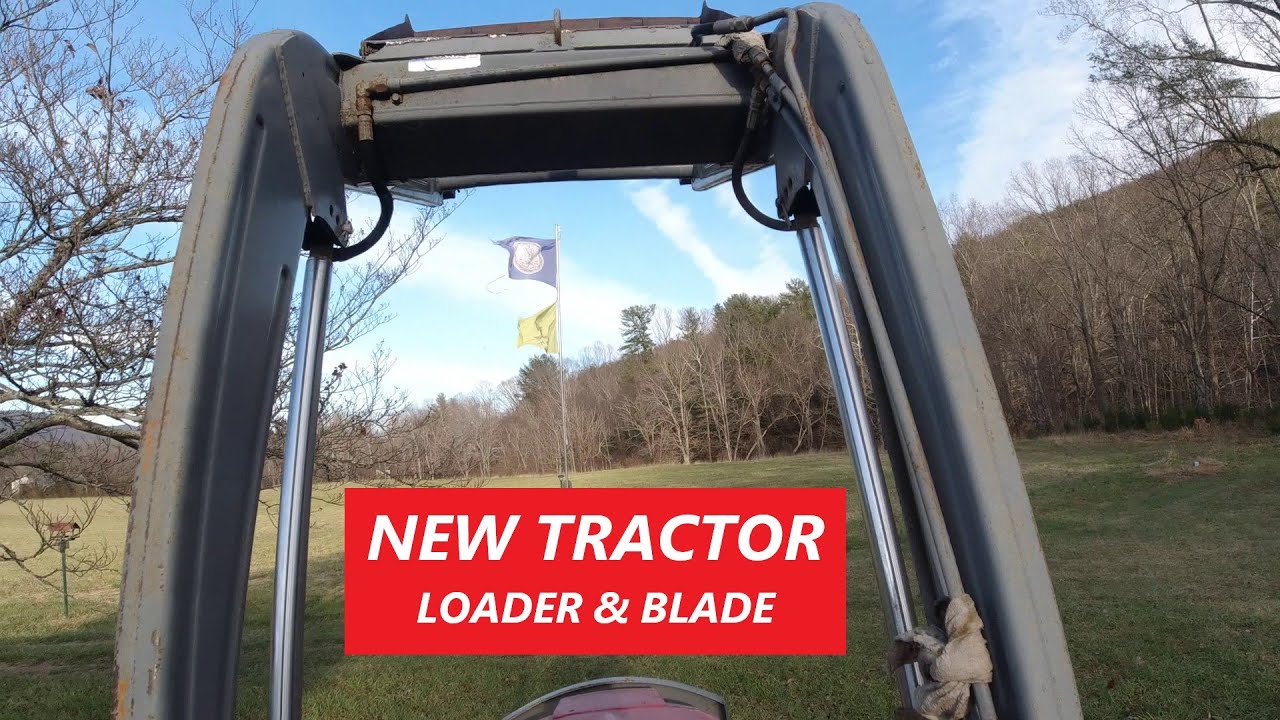 New Tractor - Massey Ferguson 50 Diesel, Davis Loader & Land Pride Blade