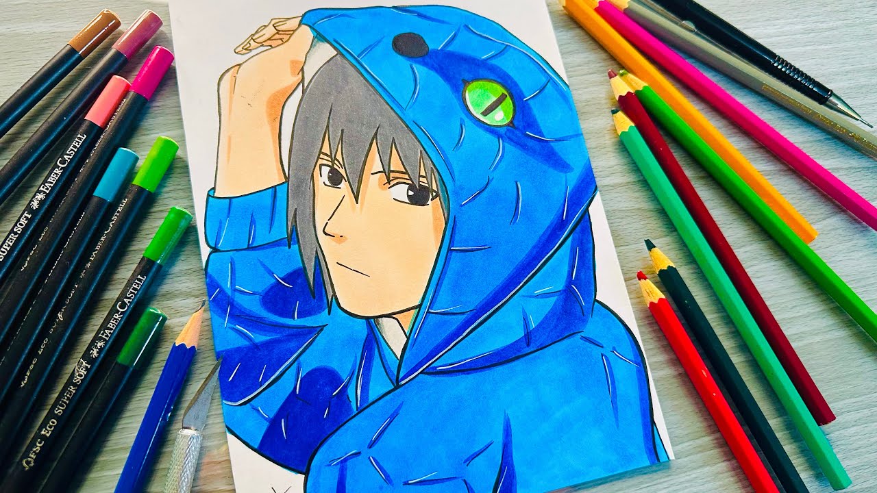 Como Desenhar o Sasuke - How to Draw Sasuke