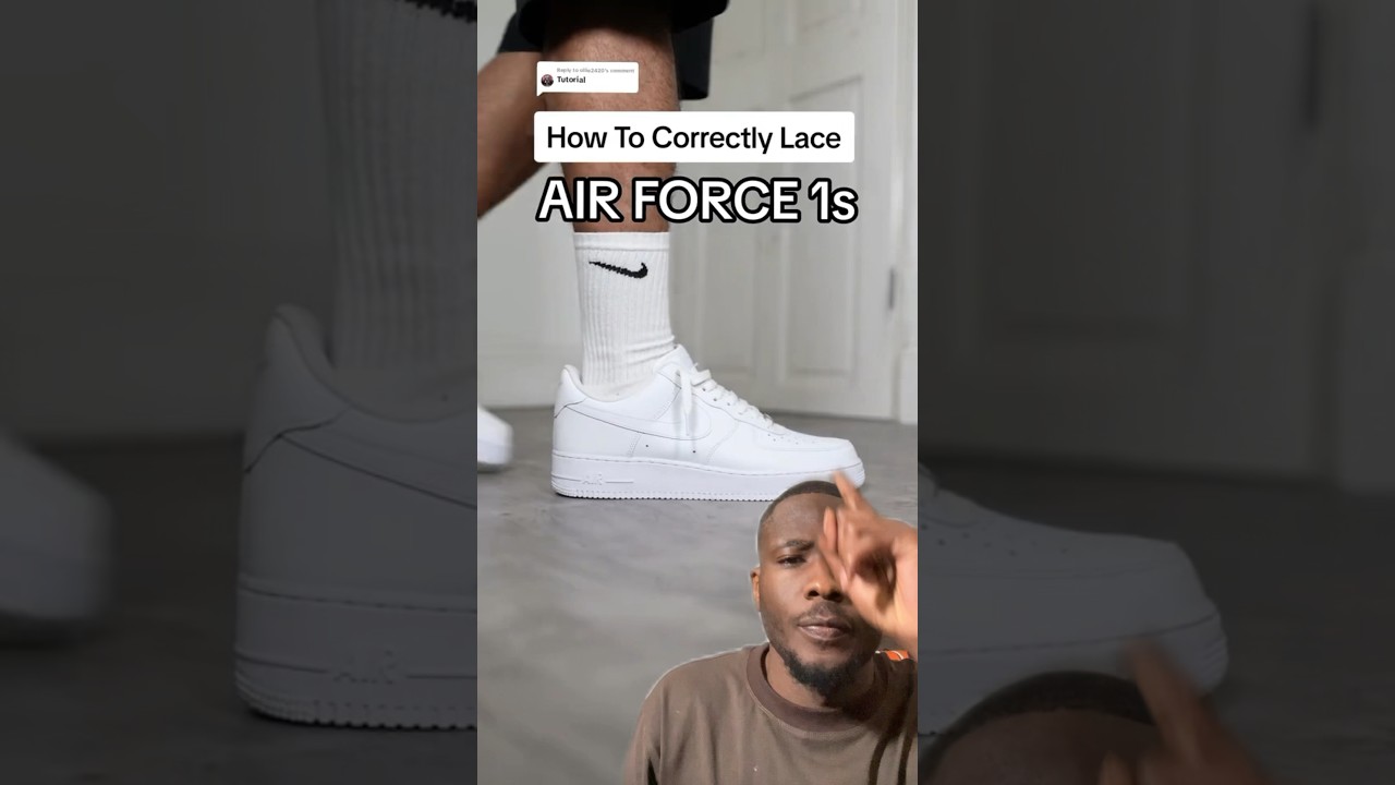 HOW TO CORRECTLY LACE AIR FORCE 1s ✅
