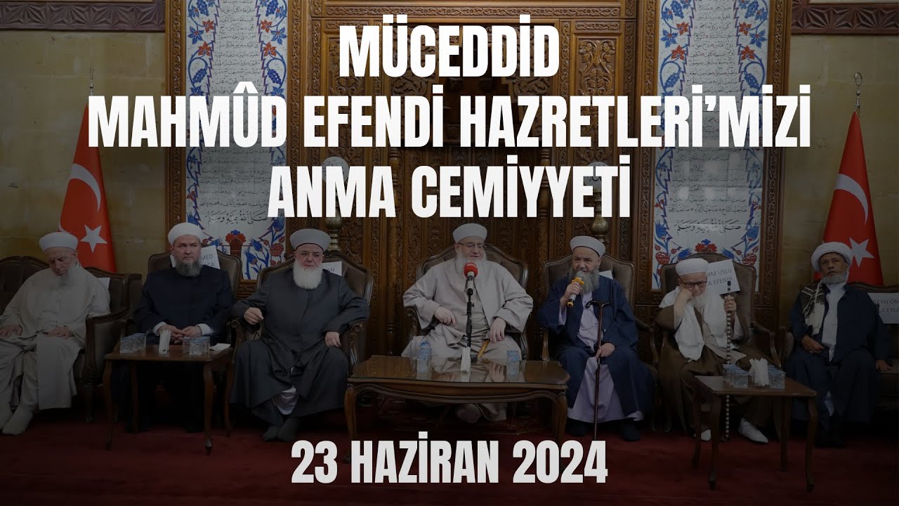 Mahmûd Efendi Hazretleri’mizin Sene-i Devriyesinde Toplanan Ulemâ ve Meşâyıhın Konuşmaları