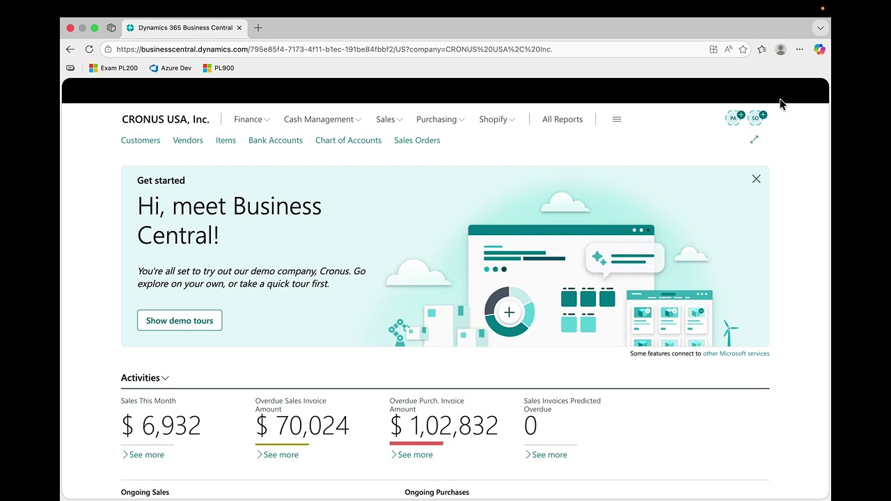 Профили в Dynamics 365 Business Central