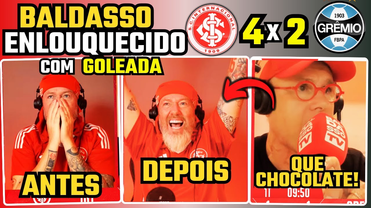 BALDASSO foi a LOUCURA com a GOLEADA do INTER - INTERNACIONAL 4 X 2 GRÊMIO - GAUCHÃO 2025