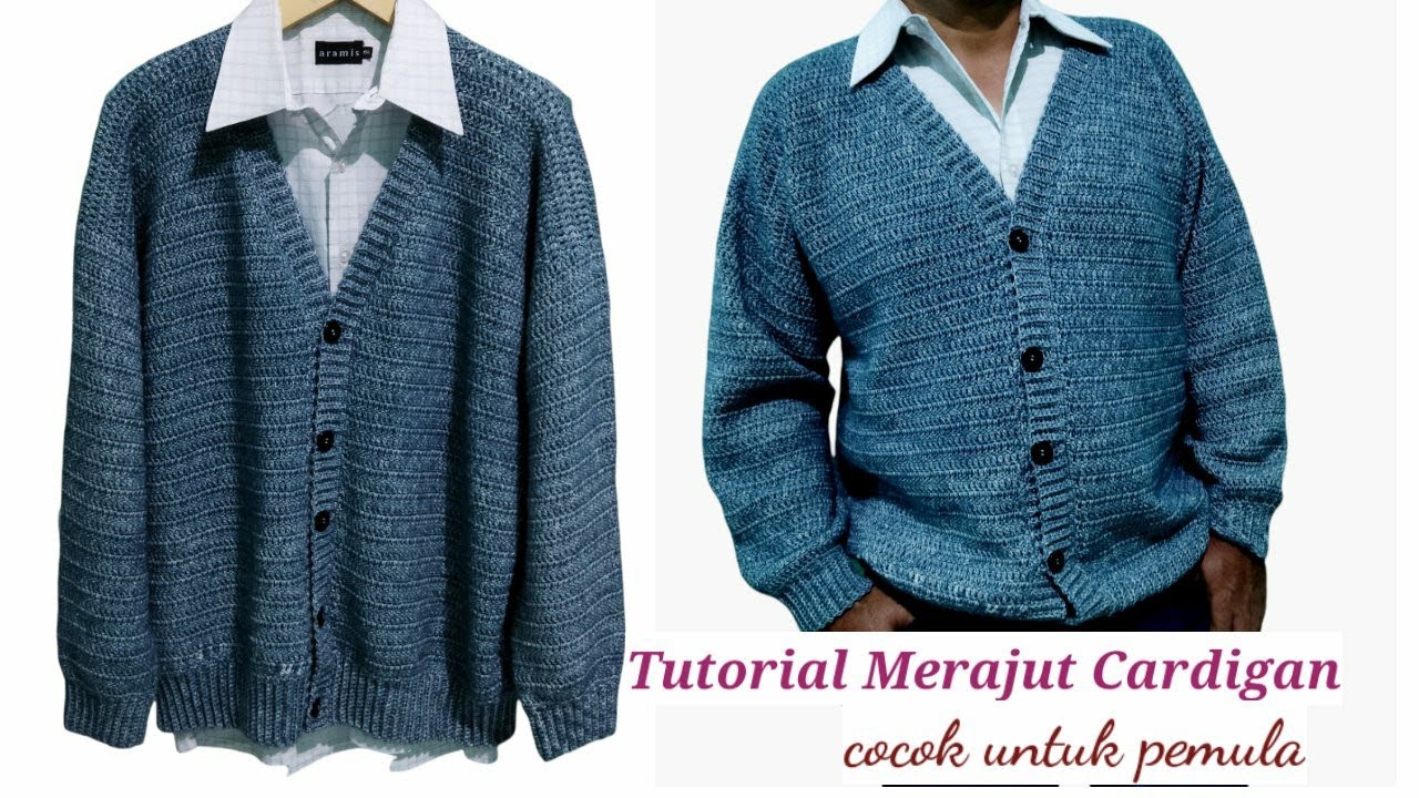 Crochet // Tutorial Merajut Cardigan [subtitles available]