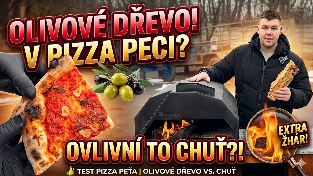 Testuju olivové dřevo v pizza peci (nečekal jsem ten rozdíl)