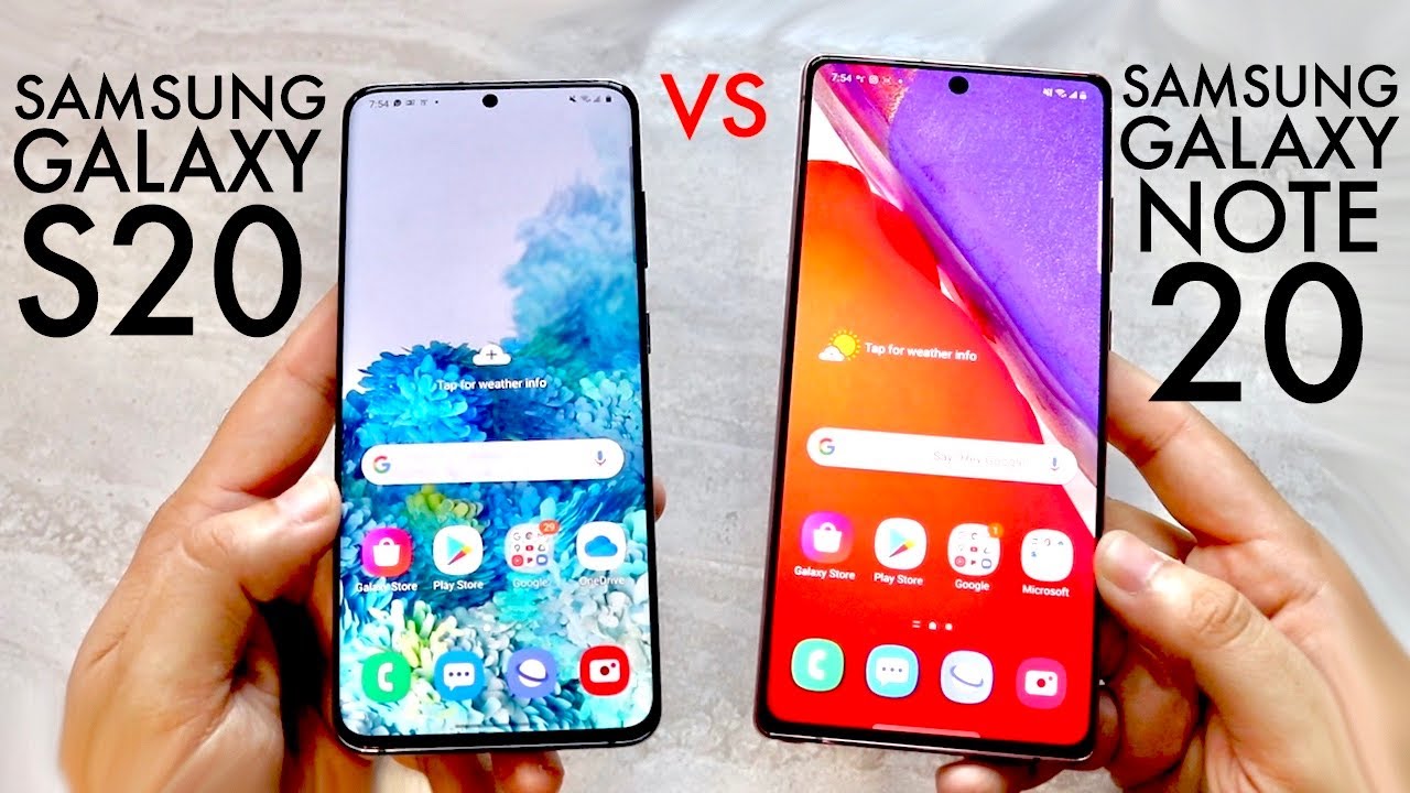 Samsung Galaxy Note 20 против Samsung Galaxy S20! (Сравнение) (Обзор)
