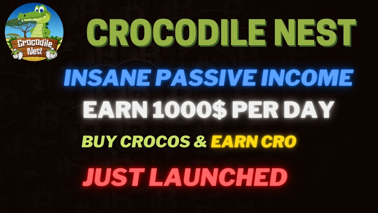 Crocodile Nest | Earn $CRO Up to 8% Daily ROI | CRO Mining Crypto Project