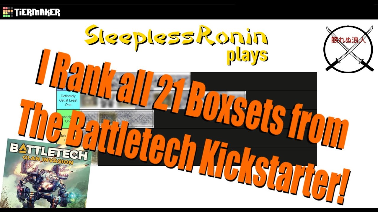 I rank all 21 Boxsets from the Catalyst Game Labs Kickstarter with SleeplessRonin