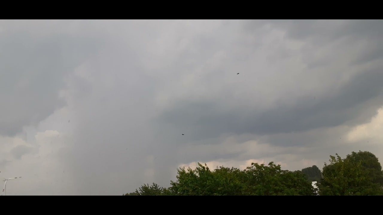 Gewitter mit Ausklang - lange Aufnahme - 27.06.2024