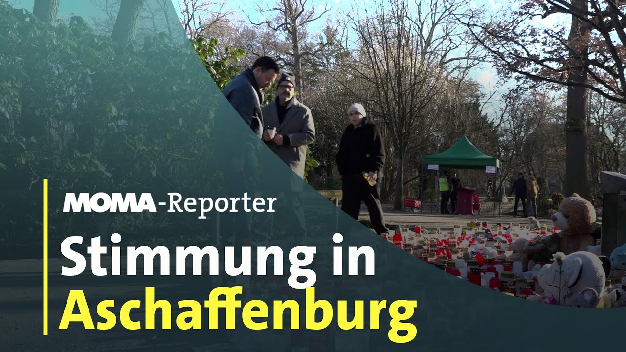 Aschaffenburg drei Wochen nach dem Messerangriff | ARD Morgenmagazin