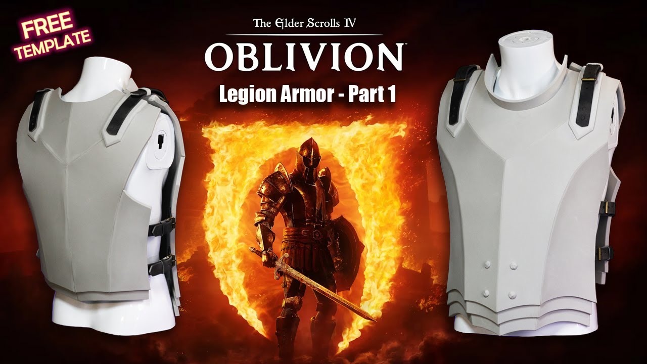 How to Make Knight Chest Armor for Cosplay - DIY EVA Foam Armor Tutorial for Oblivion Skyrim Part 1