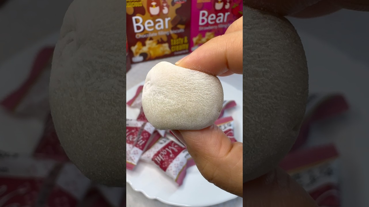 Red Bean Mochi 🍡🍢!! #mochi  #yummysnacks #redbean #fypyoutube #food