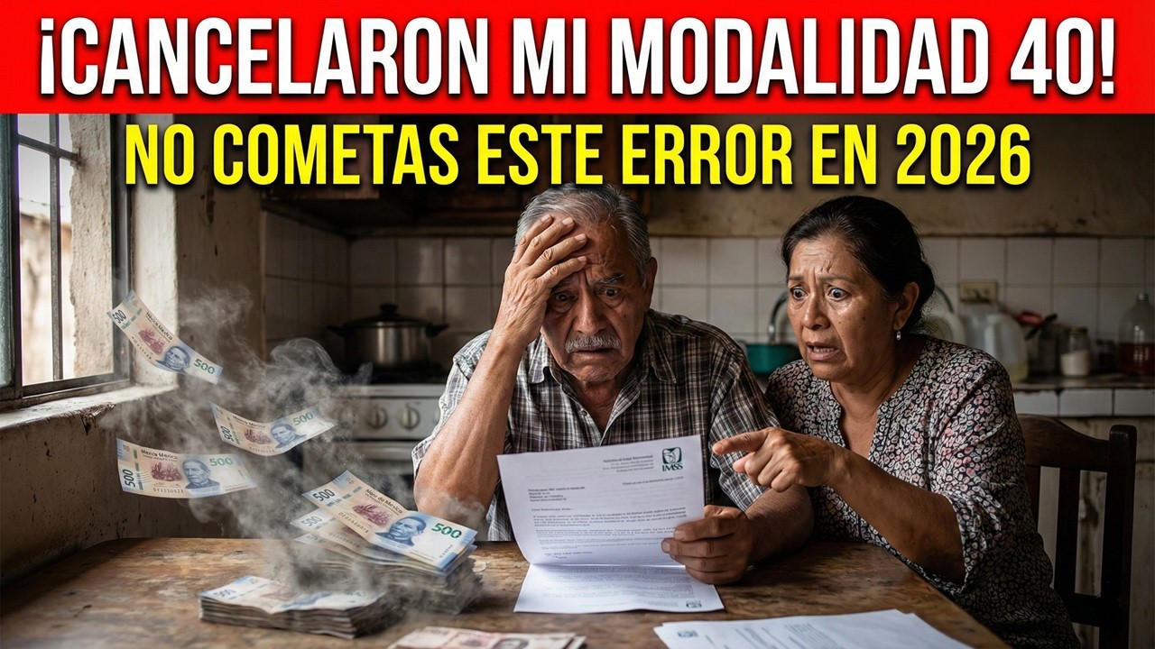 EL ERROR DE 15 DÍAS QUE CANCELA TU MODALIDAD 40 PARA SIEMPRE (PENSIÓN IMSS 2026)