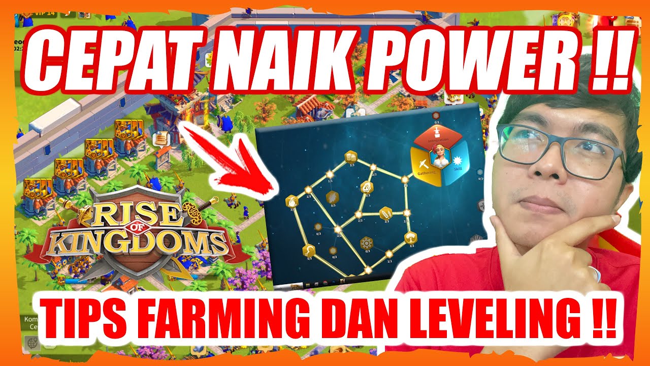 TIPS CEPAT NAIK POWER DARI FARMING DAN LEVELING KOMANDAN RISE OF KINGDOMS 2025