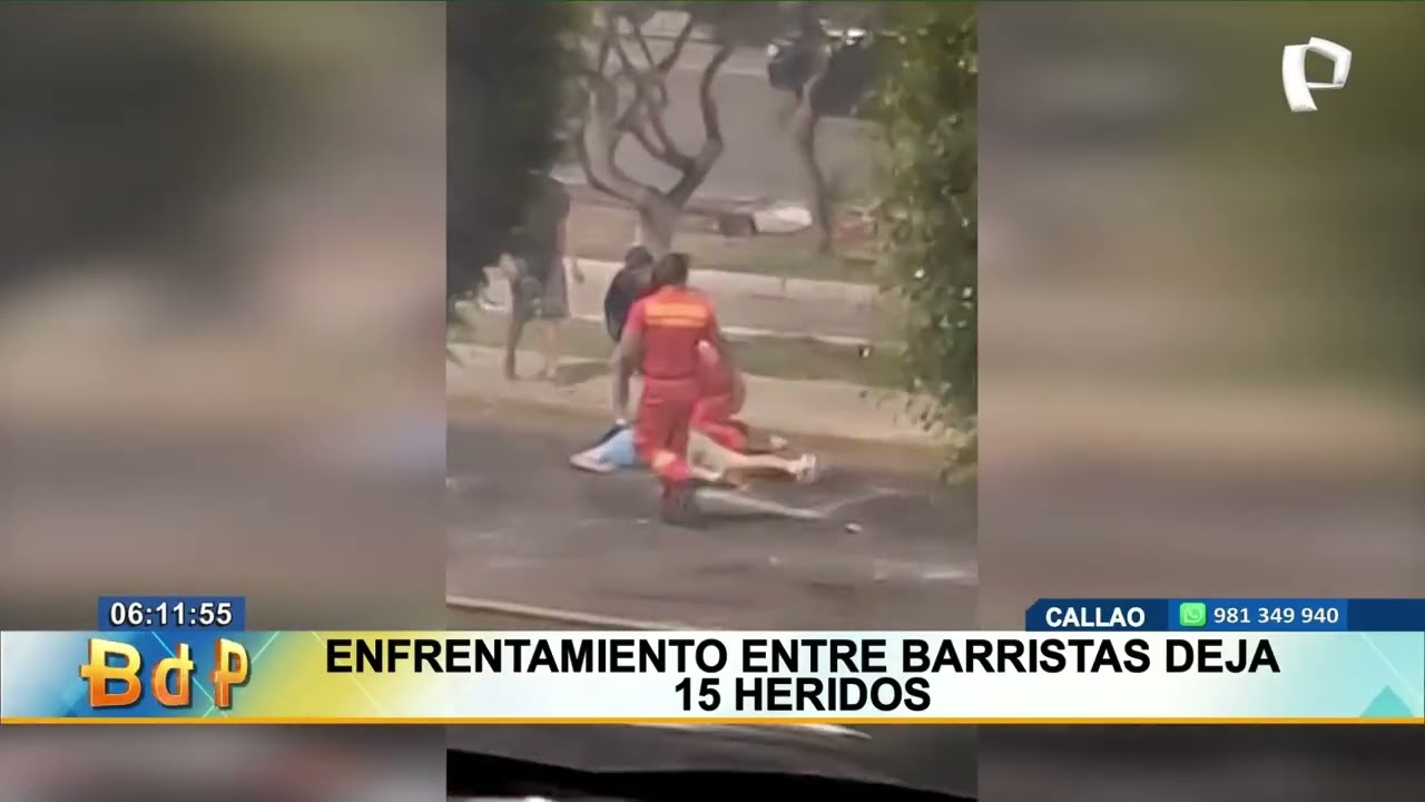 Callao: enfrentamiento entre presuntos barristas deja m&aacute;s de 15 heridos en avenida La Marina