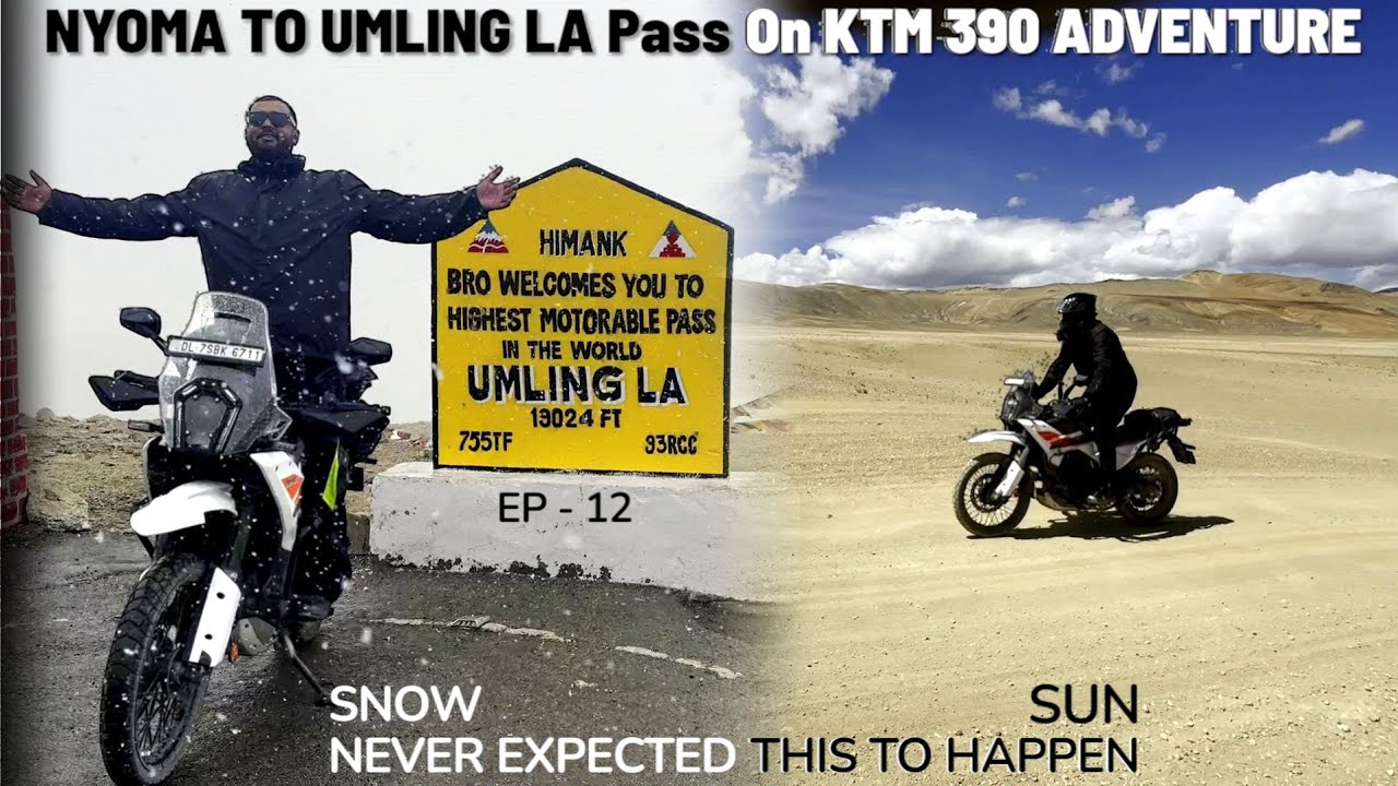 Nyoma To Umling La Pass On 2025 KTM 390 Adventure Never Expected This To Happen !!! |