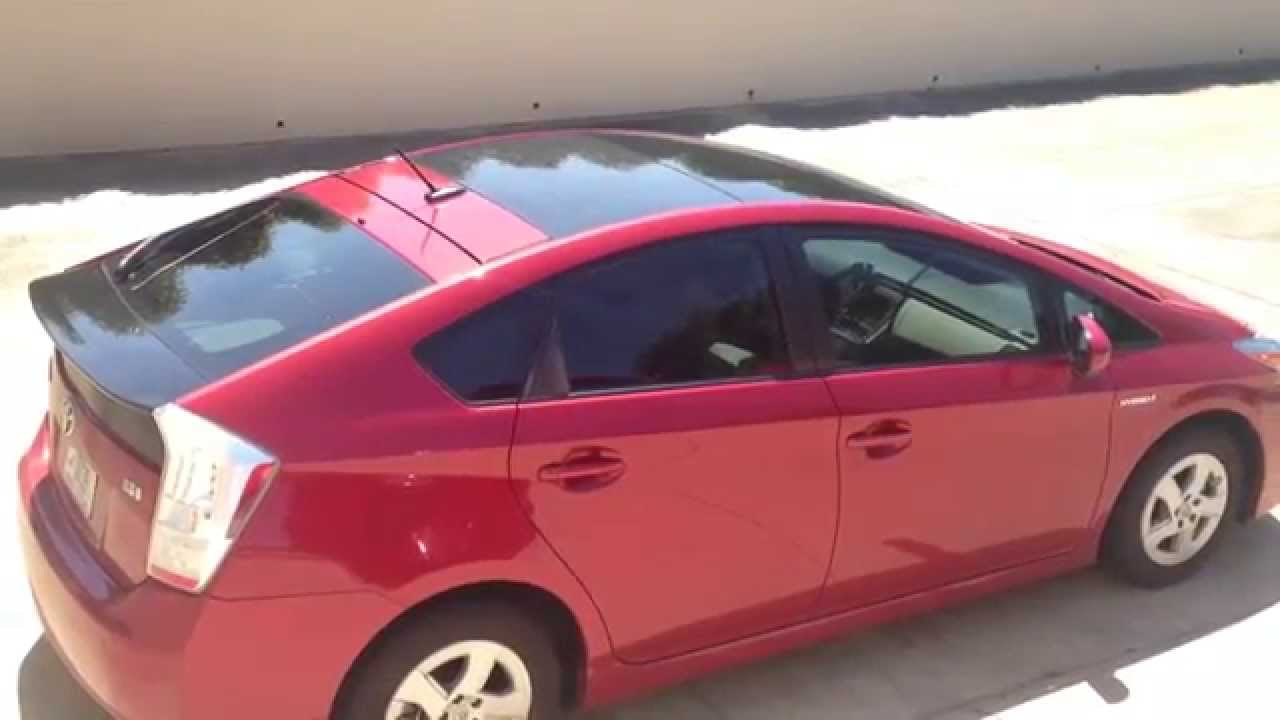 2010 Toyota Prius III solar panel demonstration