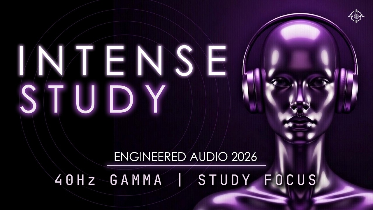 Intense Study | 40Hz Gamma Binaural Beats to Increase Productivity and Focus