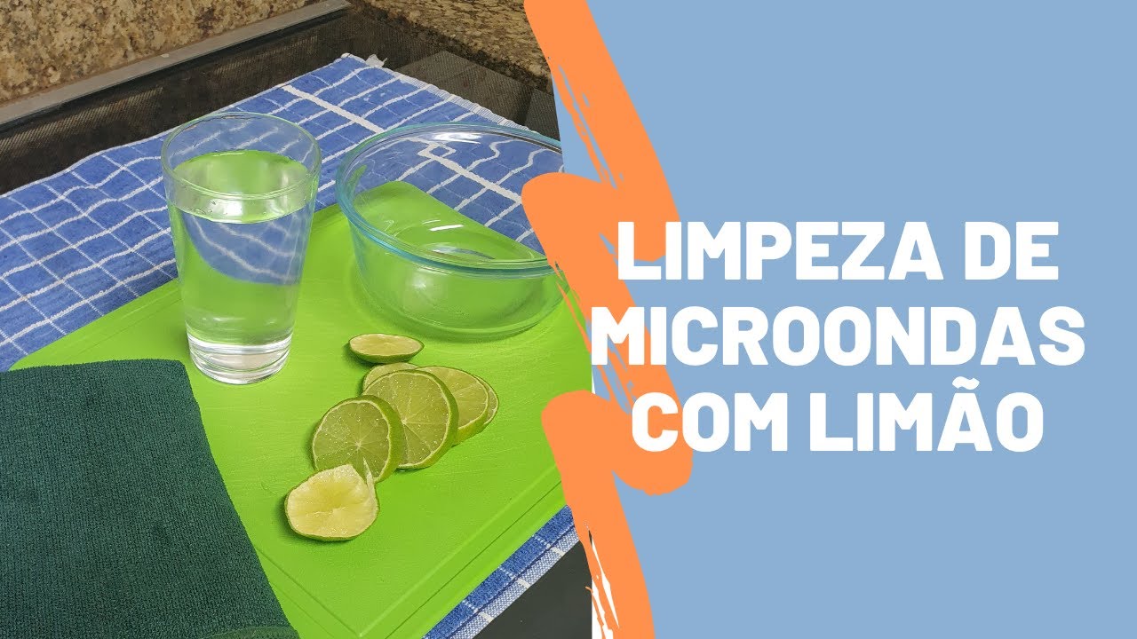 Como limpar microondas com limão