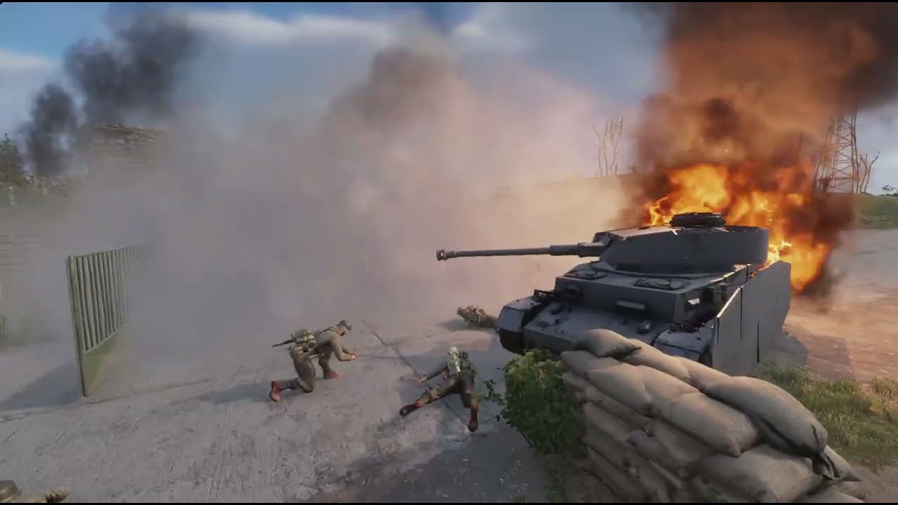 Arma Reforger US vs german up hill battle base ww2