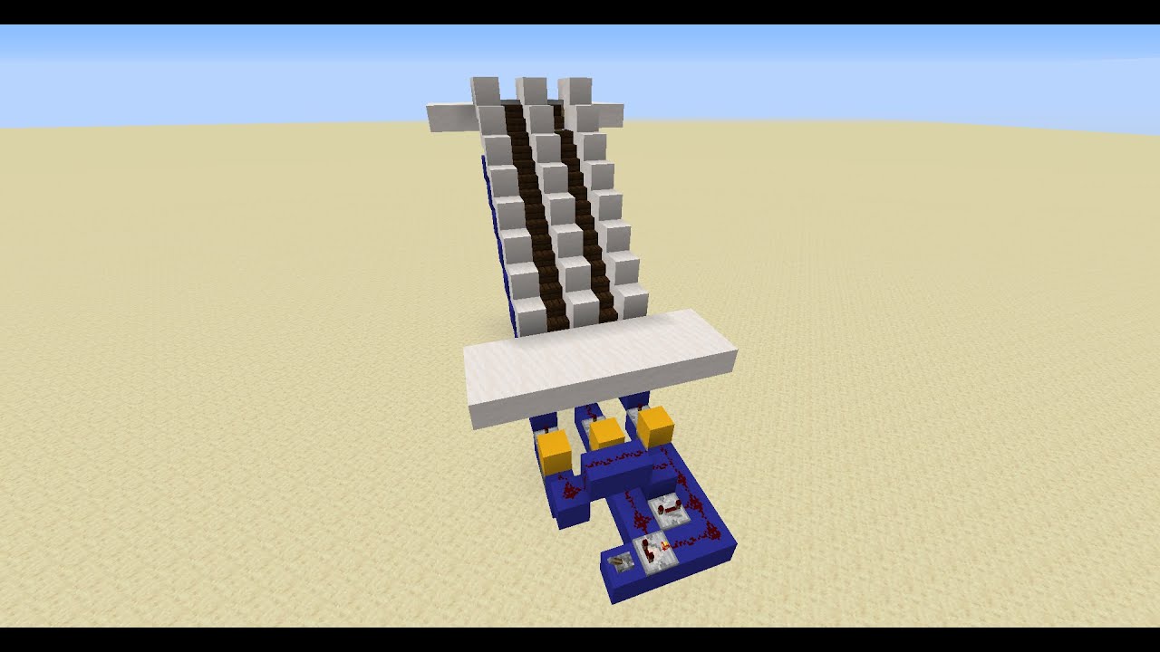 Rolltreppe, Escalator, Minecraft, Redstone