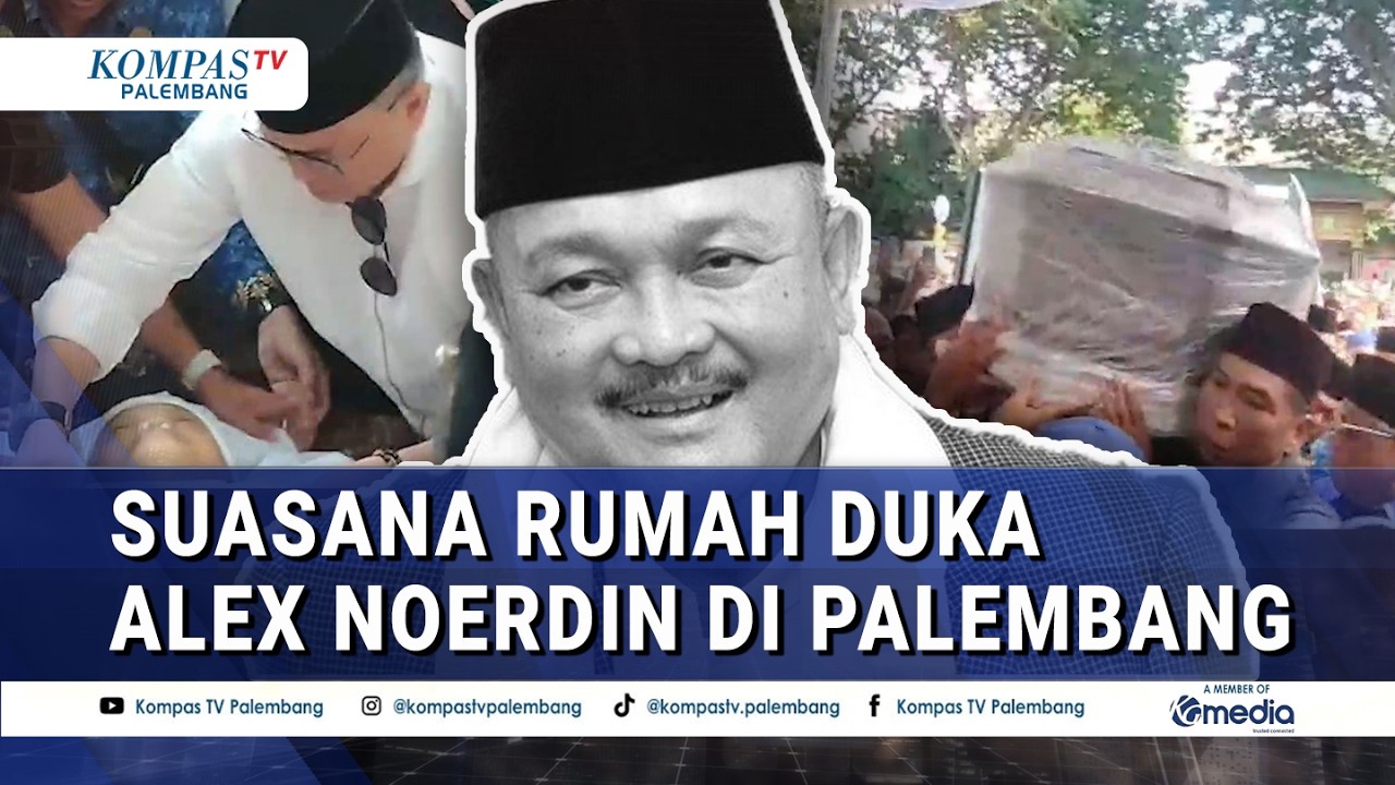 Detik-Detik Jenaz*h Mantan Gubernur Sumsel Alex Noerdin Tiba di Rumah Duka di Palembang