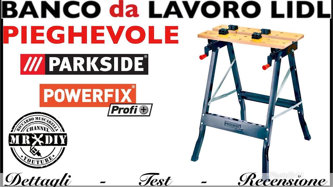 OTTIMO! Banco da lavoro piegevole LIDL PARKSIDE POWERFIX. Per fai da te, bricolage e costruire