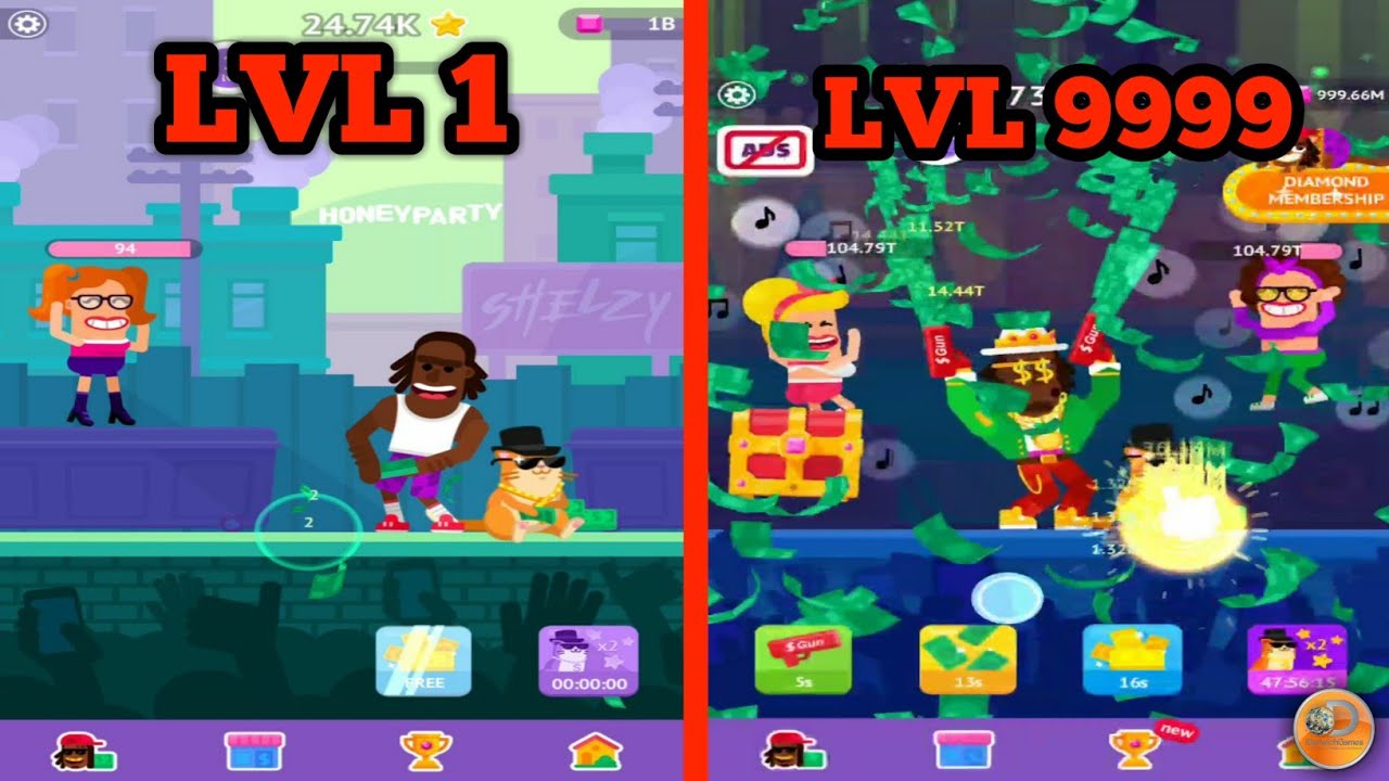 Partymasters - Fun Idle Game - 9999 Level - Gameplay (iOS - Android)