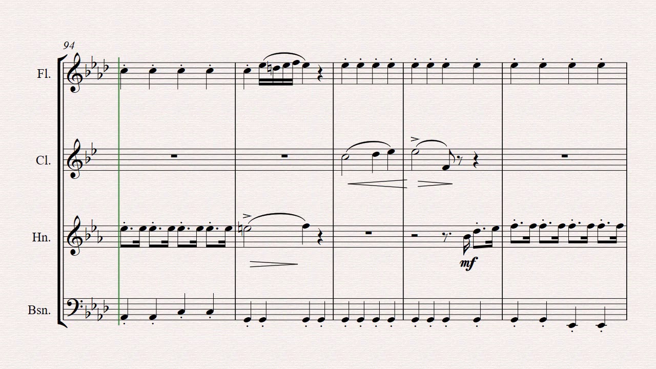 The Barber of Seville - Overture - Wind QuartetR