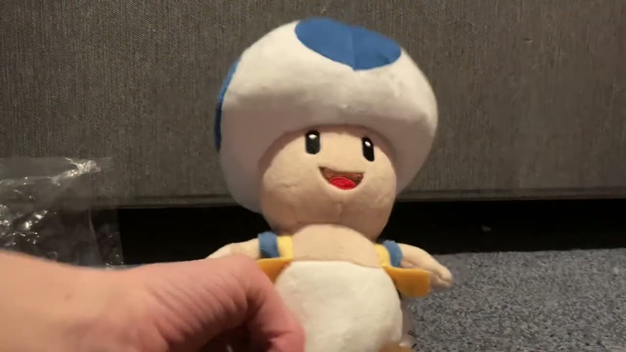 All Star Blue Toad Plush Unboxing