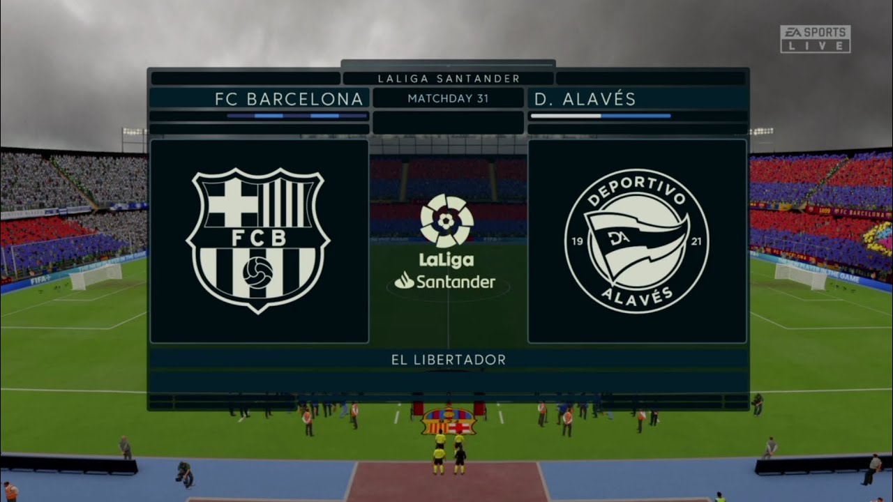 @Nptk_boi #gameplay FC Barcelona vs Deportivo Alaves LA Liga Santander matchday 31
