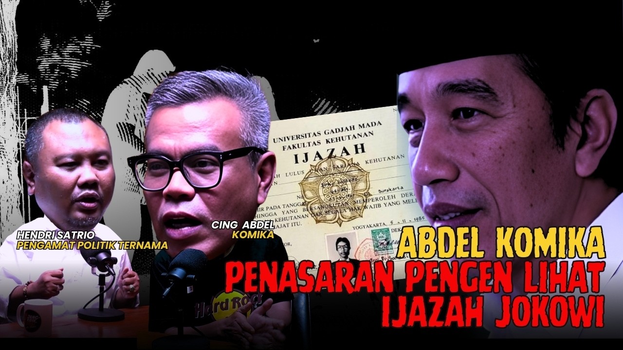 Cing Abdel Komika : Penasaran Pengen Lihat Wujud Asli Ijazah Jokowi - Hensa