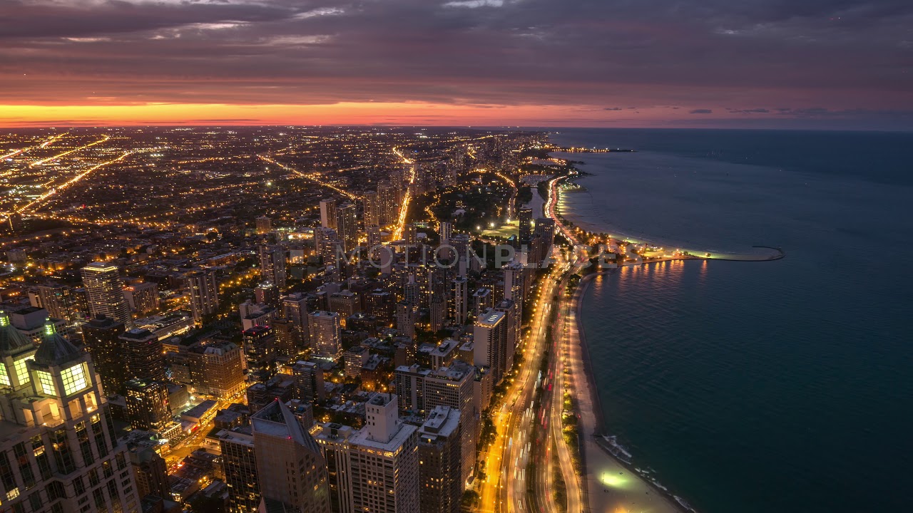 Chicago Cityscape Timelapse Stock Footage