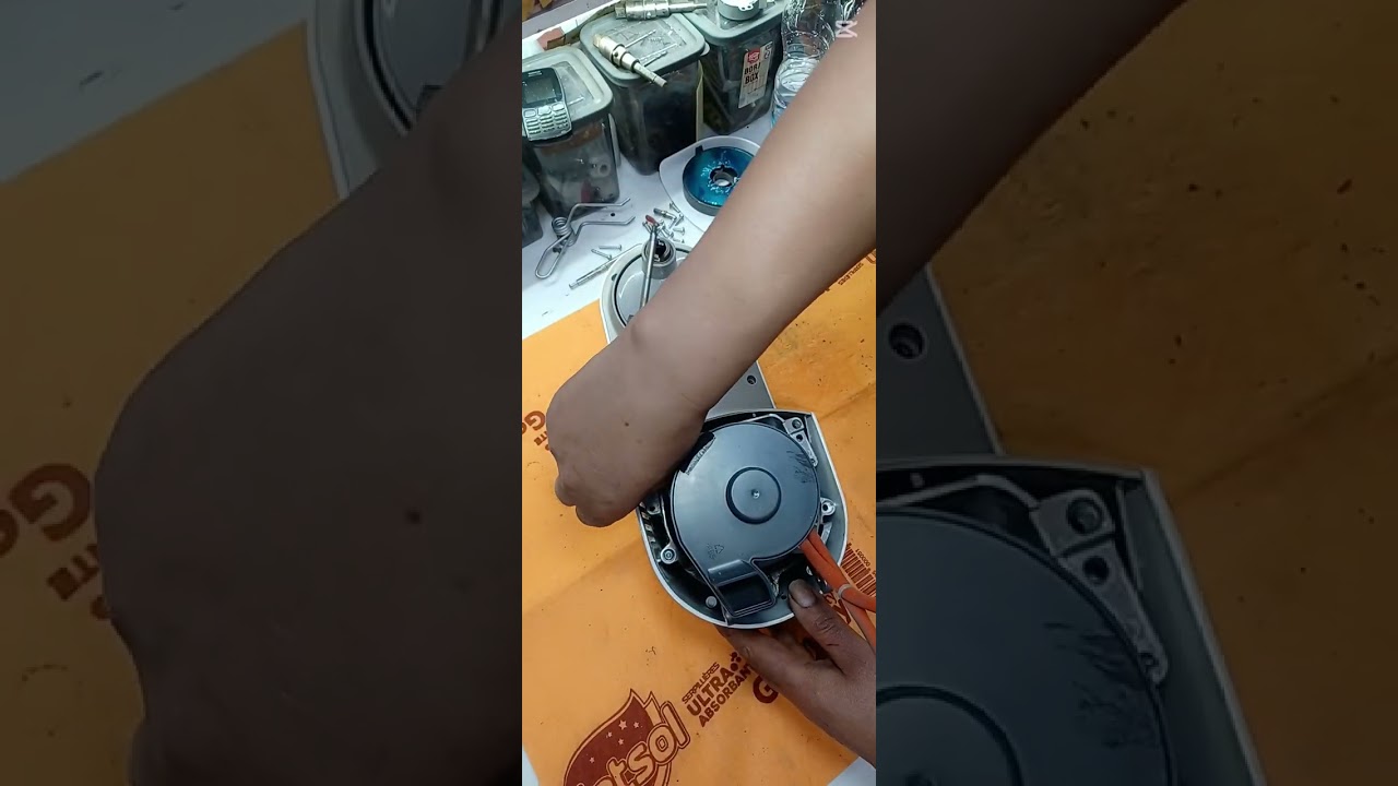 تصليح محرك عجانة كنيود مع طريقة فتح العجانة وإعادة تركيبها Réparation pitran kenwood