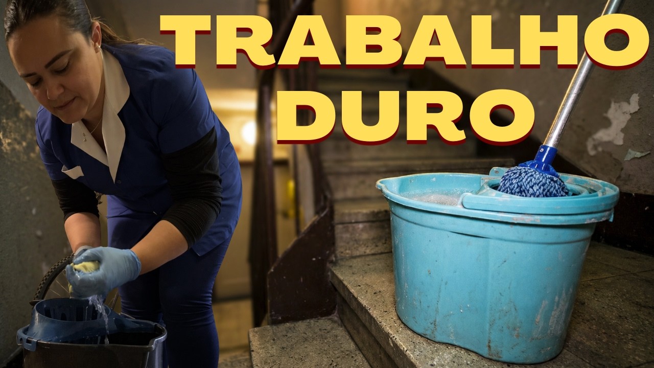 Meu trabalho na Espanha | Limpeza de escadas