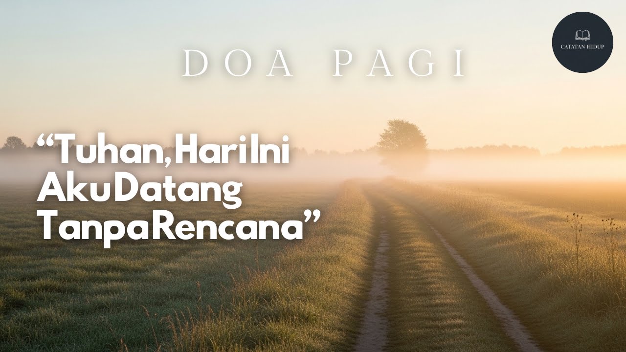 Tuhan, Hari Ini Aku Datang Tanpa Rencana  |  Doa Pagi