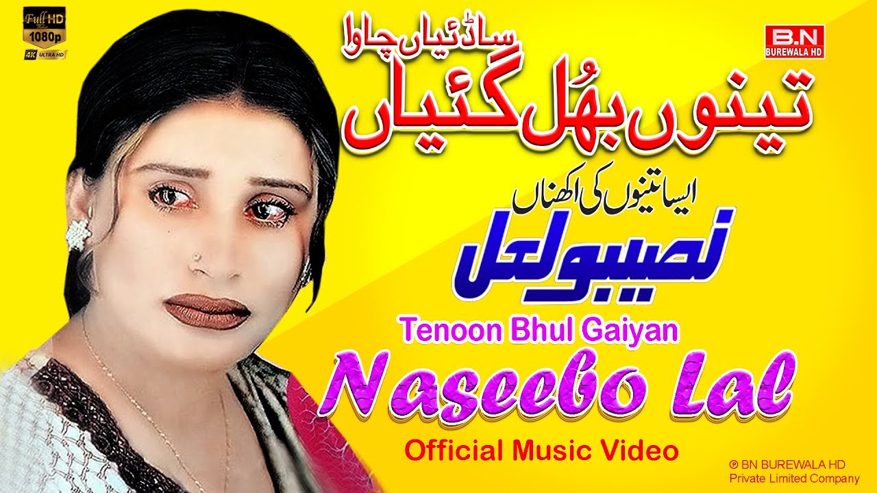 Tenoon Bhul Gaiyan Sadiya Chawan | Naseebo Lal | New Punjabi Sad Song 2026