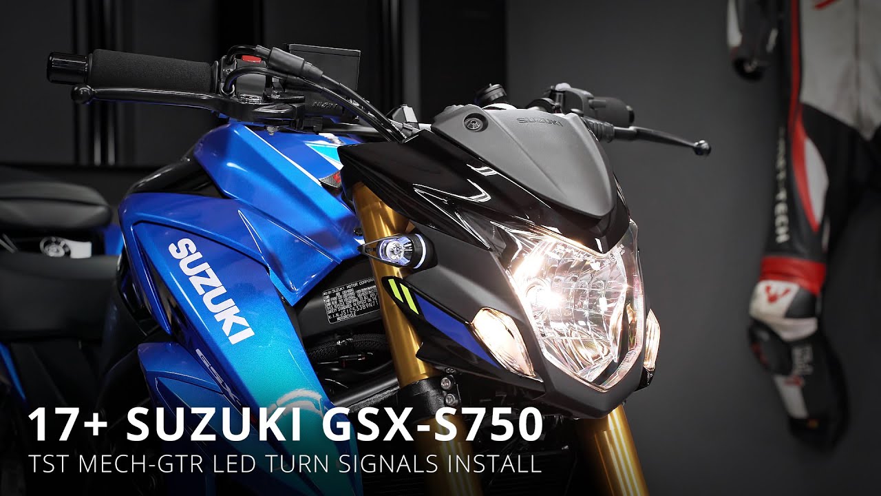 How to install Mech-GTR LED Turn Signals on a 2017+ Suzuki GSX-S750 by TST Industries
