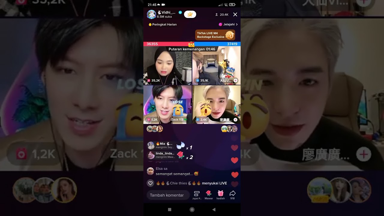 Vidhia Live bareng Cogan Taiwan