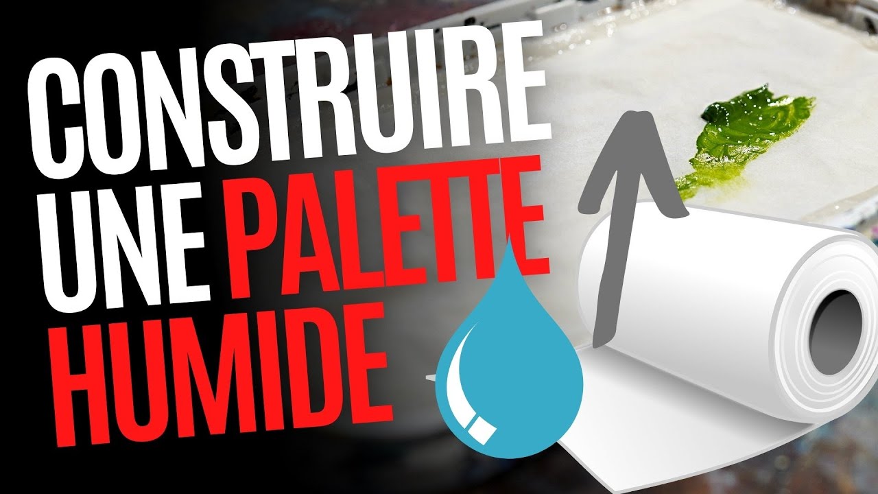 💦 CRÉER une PALETTE HUMIDE (Tuto) / Ralentir séchage de la peinture acrylique