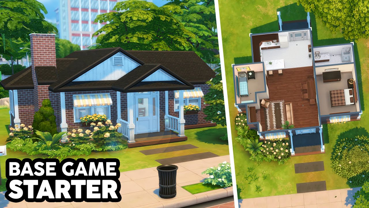 Базовый игровой дом с 2 спальнями // The Sims 4 Быстрая сборка