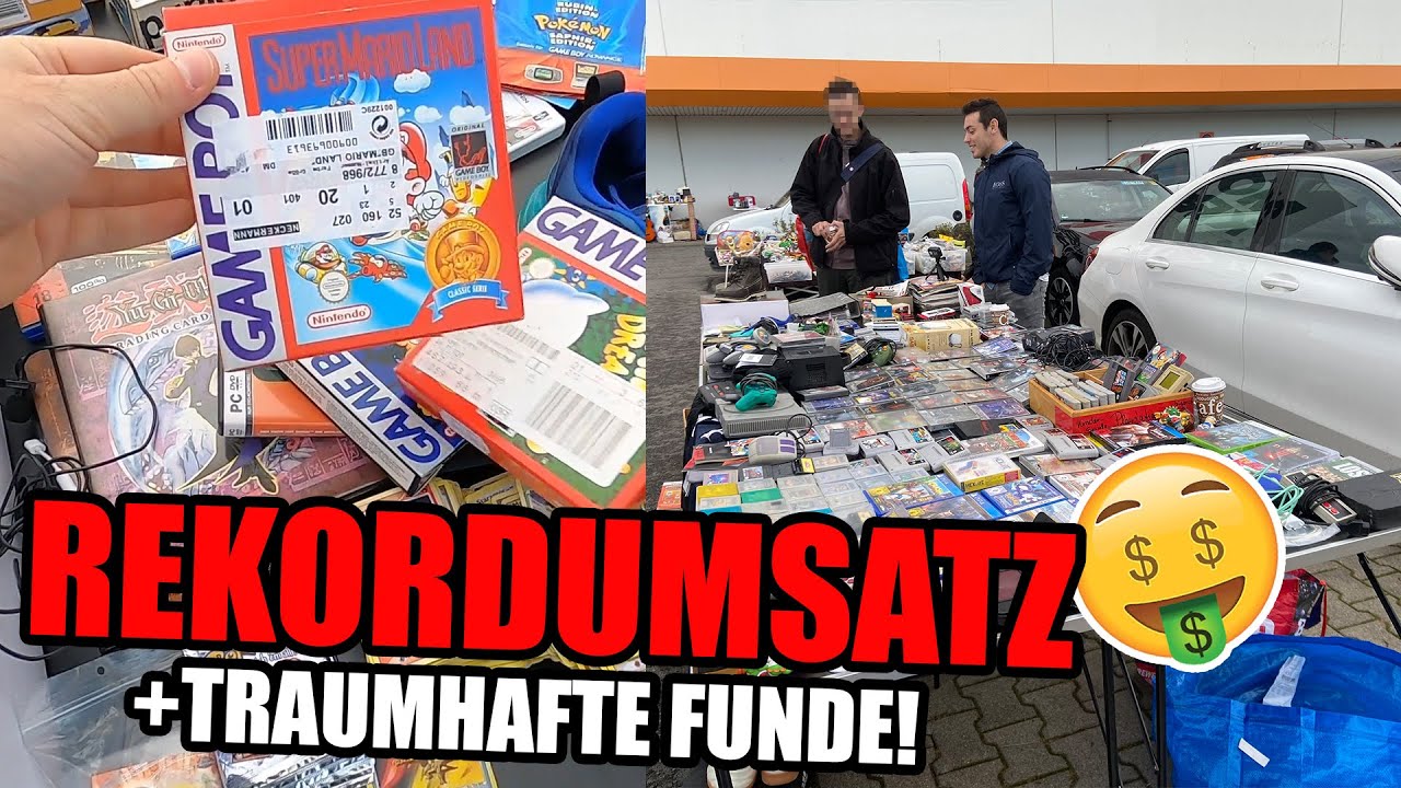 Wir nehmen euch mit zum Flohmarkt I VLOG I XXL Nintendo OVP Funde aus Brandenburg!
