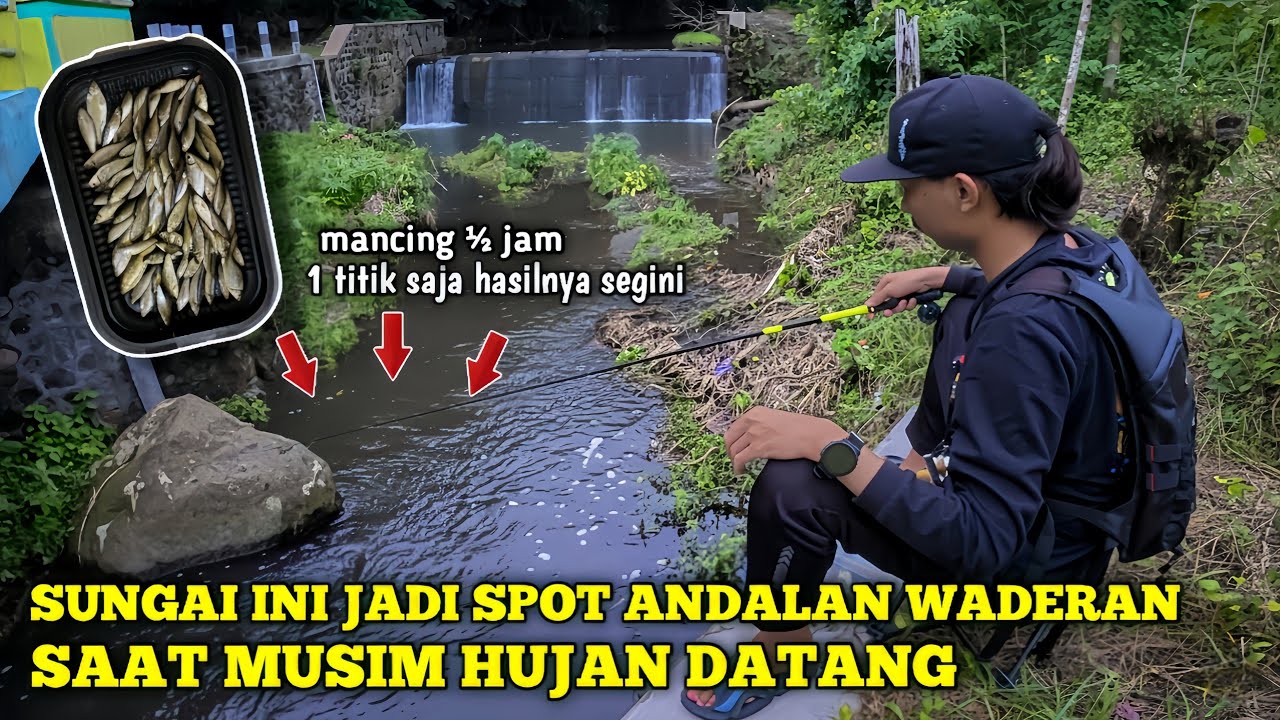 🍃 SUNGAI INI JADI SPOT ANDALAN WADERAN 💥 SAAT MUSIM HUJAN MULAI DATANG ‼️