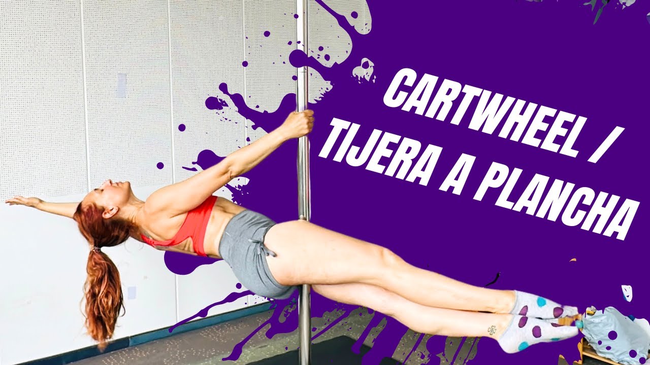 POLE DANCE TUTORIAL: Cartwheel/ Tijera a Plancha Horizontal PASO A PASO