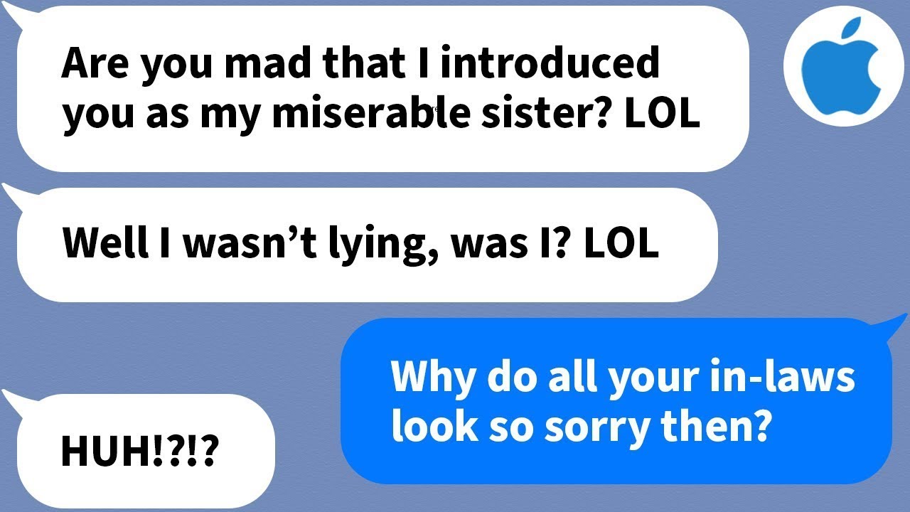 【Apple】My sister tries to humiliate me at her wedding, but all her in-laws suddenly...